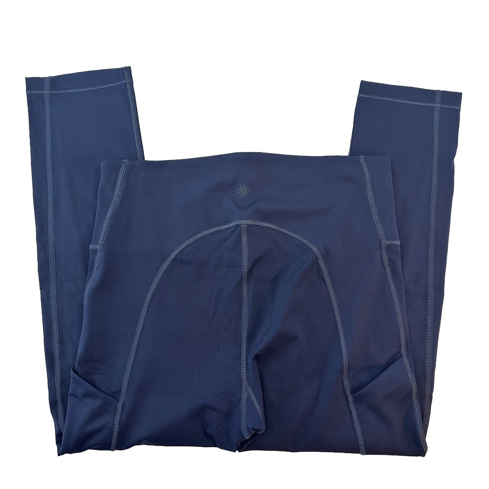 ATHLETA Ultimate Stash Pocket Capri Leggings • Small • navy blue • yoga - Picture 5 of 9